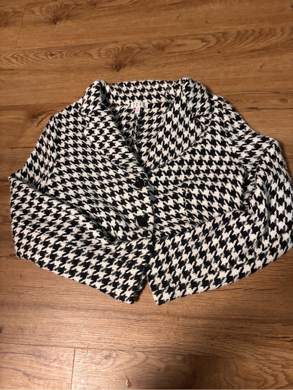 Cropped Houndsooth jacket
